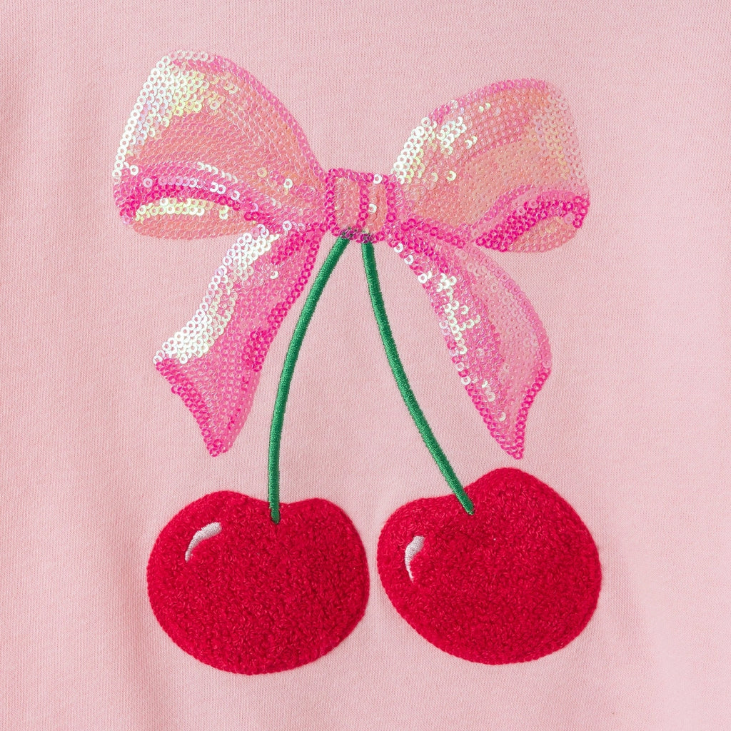 Pink Cherry Sparkle Short Set