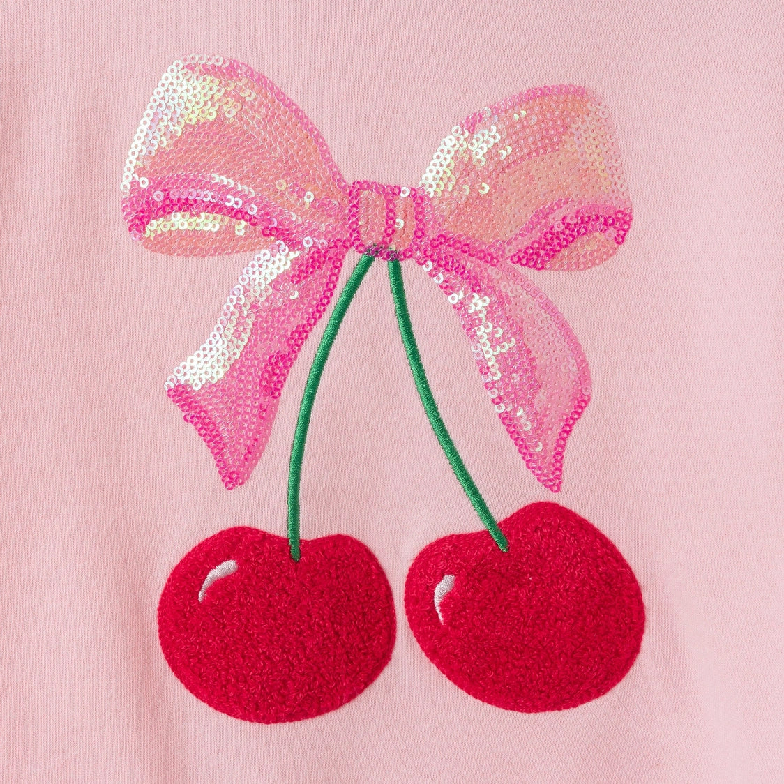 Pink Cherry Sparkle Short Set